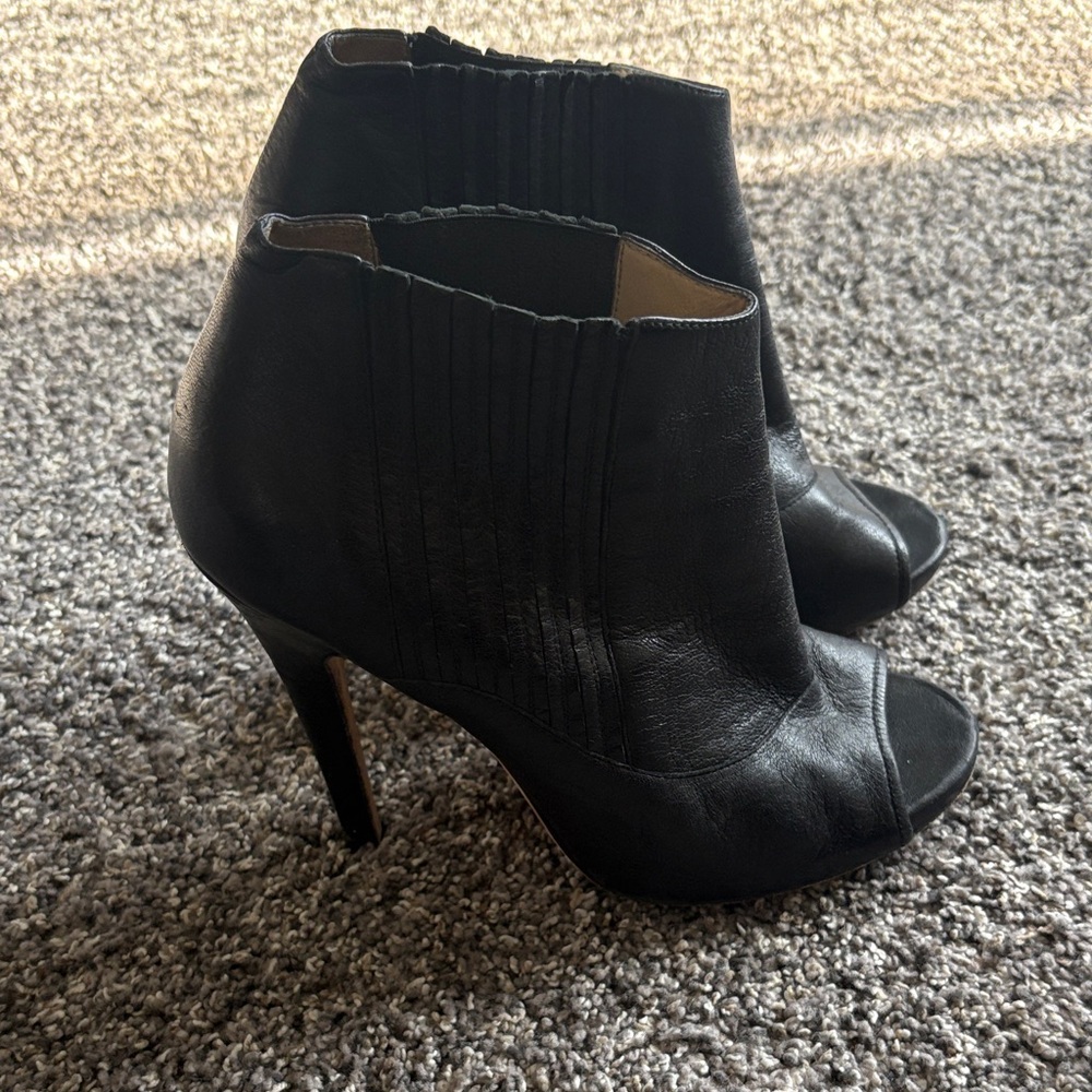 Jimmy Choo peep toe booties